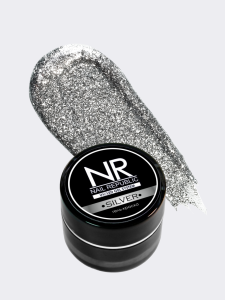 NR Гель-краска мерцающая №1, Silver (7 гр)